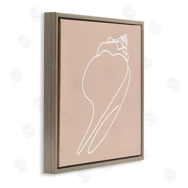 Stupell Industries Stupell Studio | Sea Shell Beach Ocean Life Line Drawing Wall Art