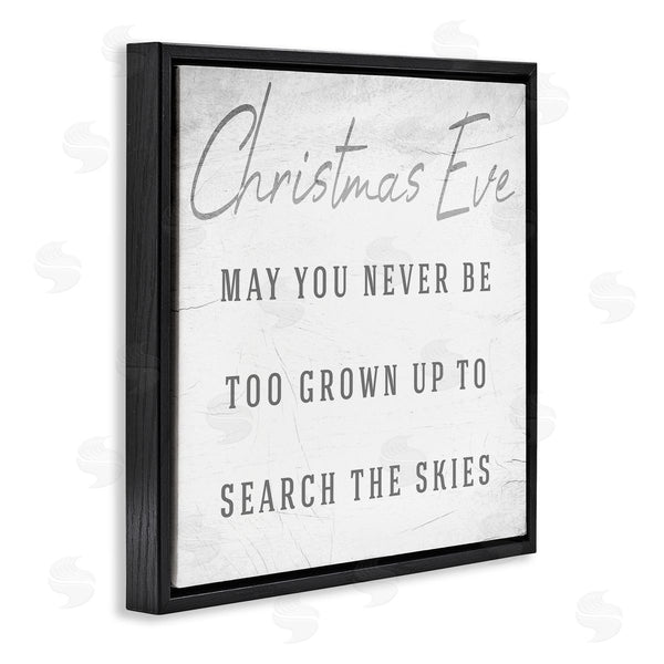 Stupell Industries Stupell Studio | Search The Skies Christmas Eve Phrase Winter Holiday