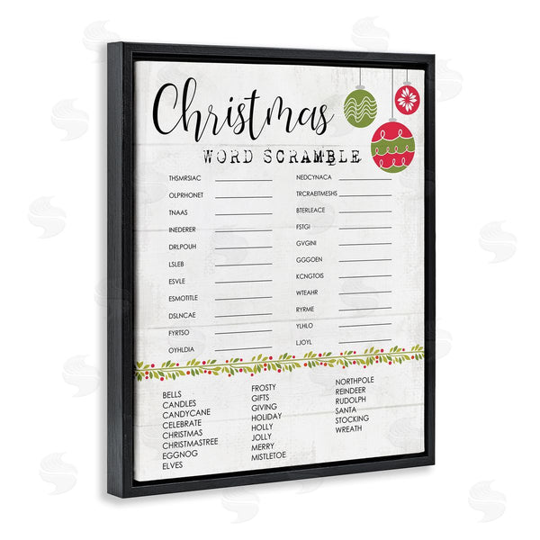 Stupell Industries Stupell Studio | Seasonal Christmas Word Scramble