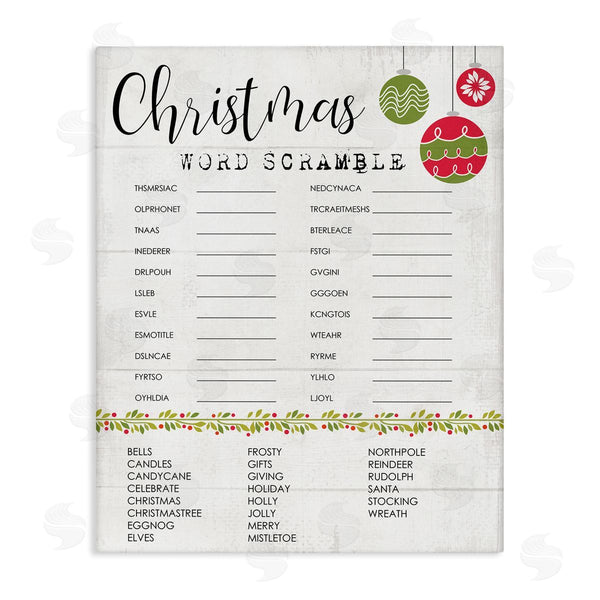 stupell industries Stupell Studio | Seasonal Christmas Word Scramble