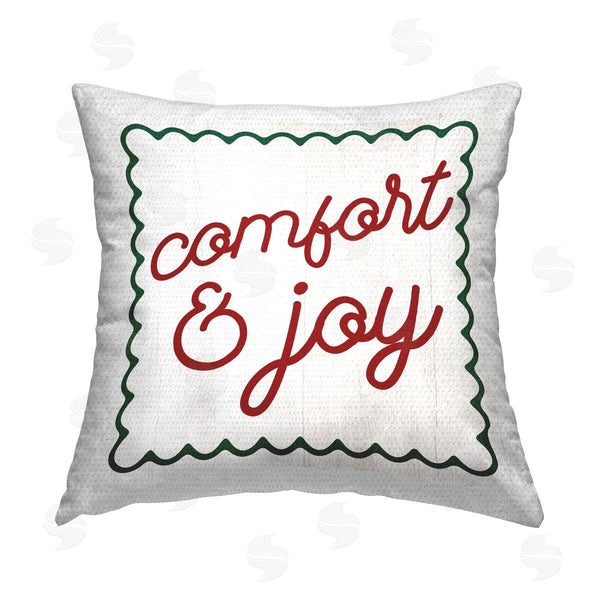 Stupell Industries Stupell Studio | Seasonal Comfort & Joy Printed Throw Pillow
