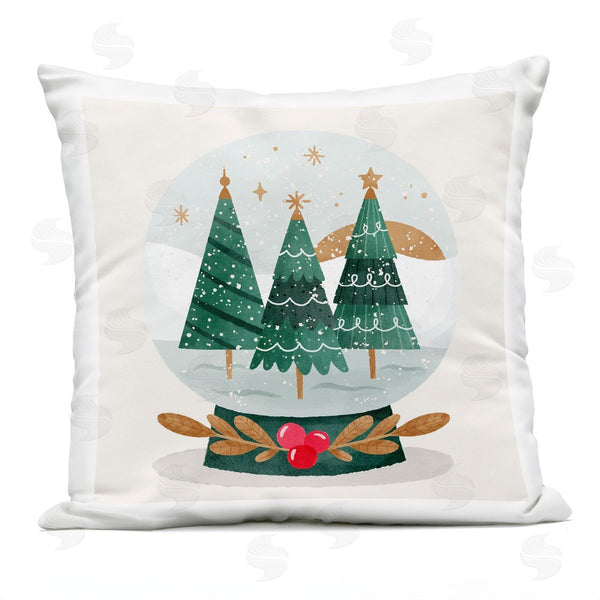 Stupell Industries Stupell Studio | Seasonal Wintery Snow Globe Printed Throw Pillow