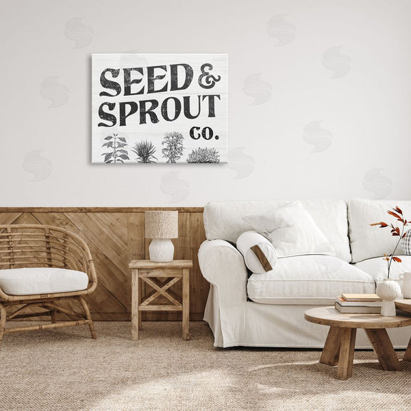 Stupell Industries Stupell Studio | Seed & Sprout Antique Botanicals Gardening Typography Wall Art