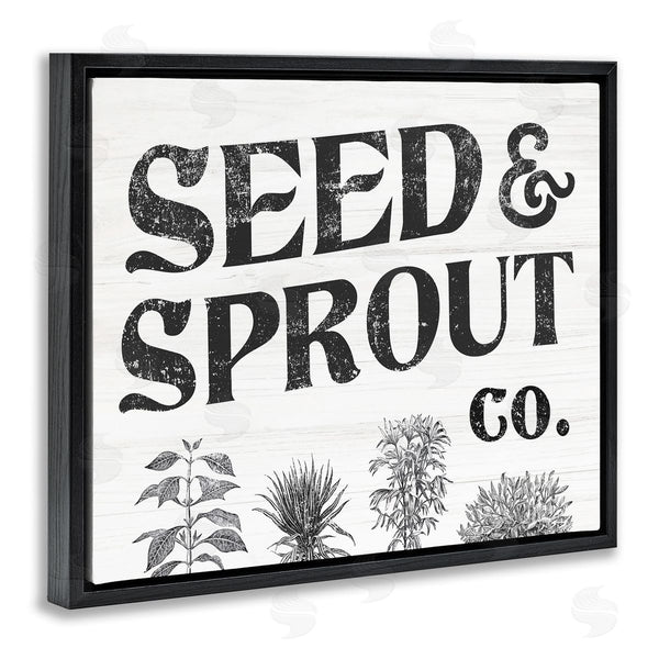 Stupell Industries Stupell Studio | Seed & Sprout Antique Botanicals Gardening Typography Wall Art