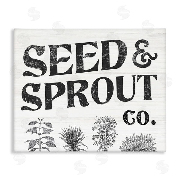 stupell industries Stupell Studio | Seed & Sprout Antique Botanicals Gardening Typography Wall Art