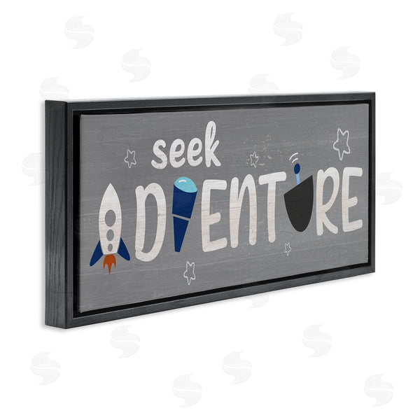 Stupell Industries Stupell Studio | Seek Adventure Imagination Sentiment Wall Art