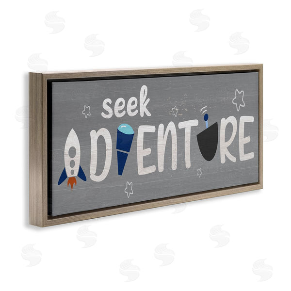 Stupell Industries Stupell Studio | Seek Adventure Imagination Sentiment Wall Art