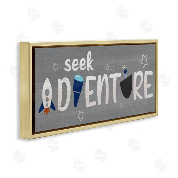 Stupell Industries Stupell Studio | Seek Adventure Imagination Sentiment Wall Art