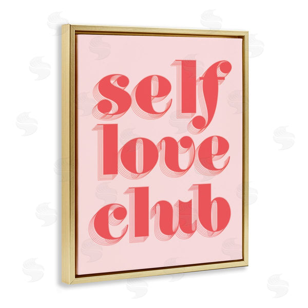Stupell Industries Stupell Studio | Self Love Club Bold Pink