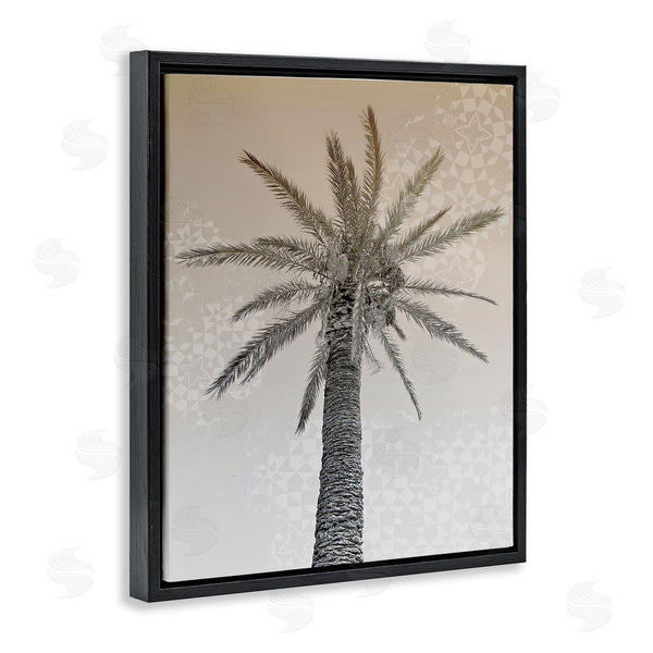 Stupell Industries Stupell Studio | Sepia Palm Tree Geometric Pattern