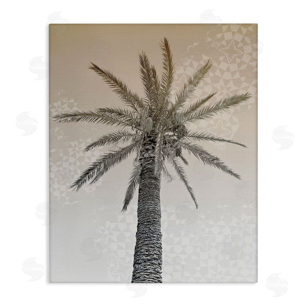 stupell industries Stupell Studio | Sepia Palm Tree Geometric Pattern