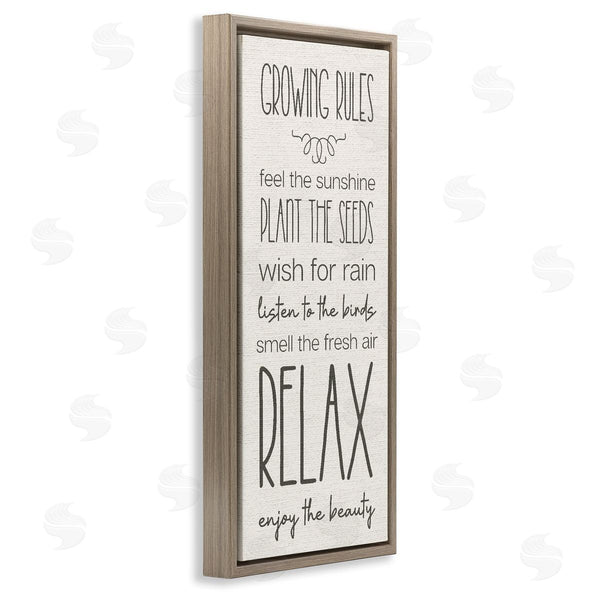 Stupell Industries Stupell Studio | Serene Gardening Rules Wall Art