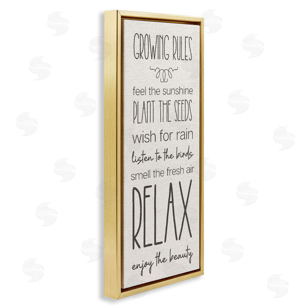 Stupell Industries Stupell Studio | Serene Gardening Rules Wall Art