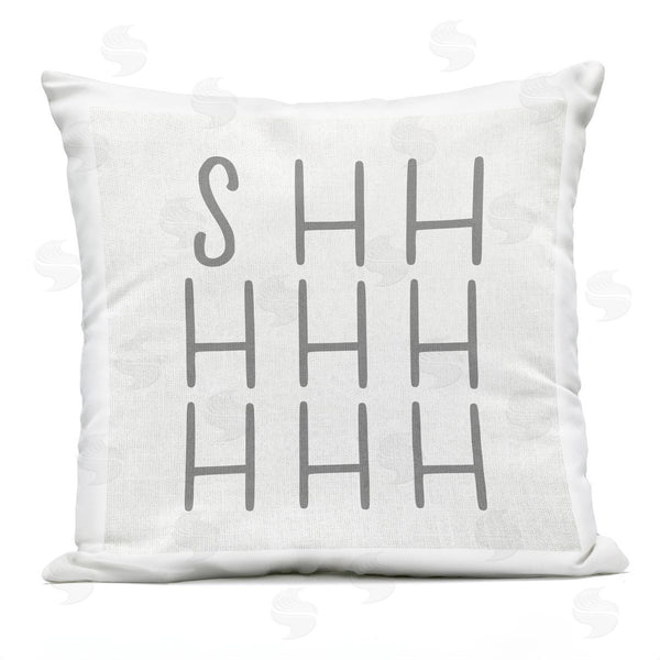 Stupell Industries Stupell Studio | Shhh Simple Quiet Typography Text Word Printed Throw Pillow