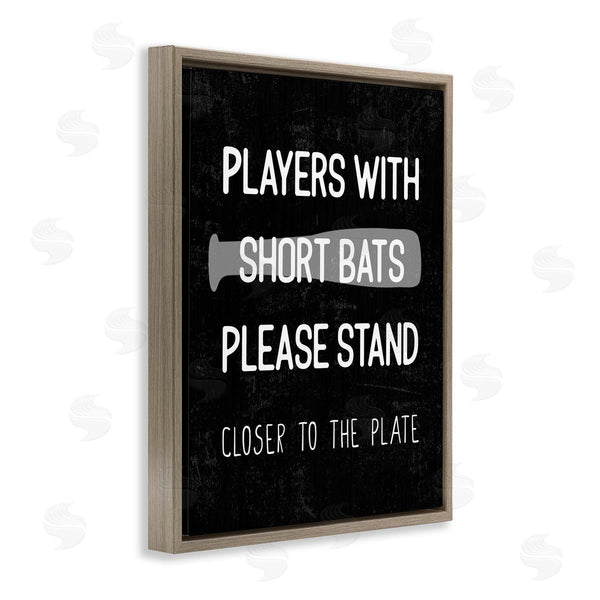 Stupell Industries Stupell Studio | Short Bats Closer To The Plate