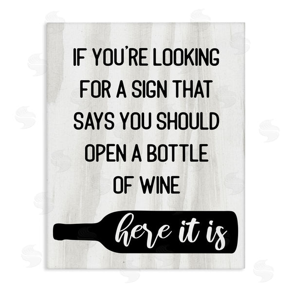 stupell industries Stupell Studio | Sign to Open Wine Funny