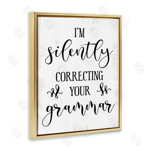 Stupell Industries Stupell Studio | Silently Correcting Your Grammar