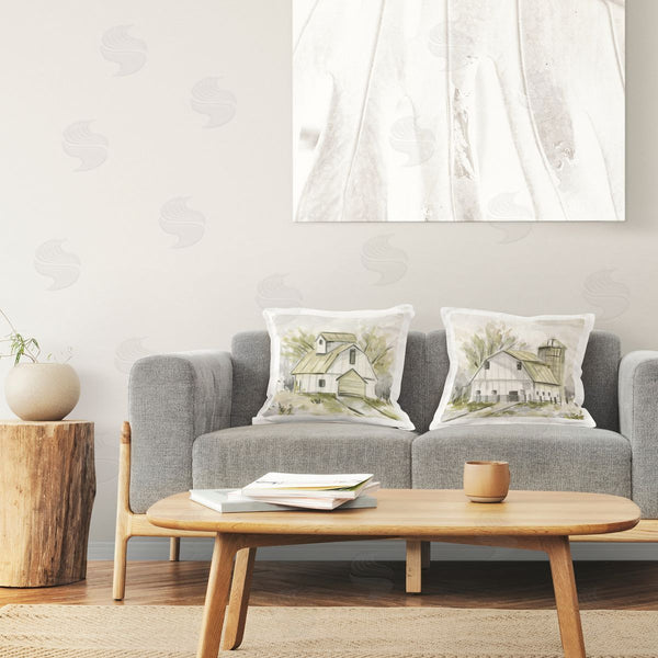 stupell industries Stupell Studio | Sketch Drawing Barn Silo Printed Throw Pillow Set