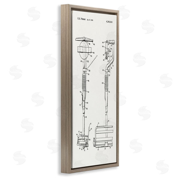 Stupell Industries Stupell Studio | Ski Lift Patent Blueprint Wall Art