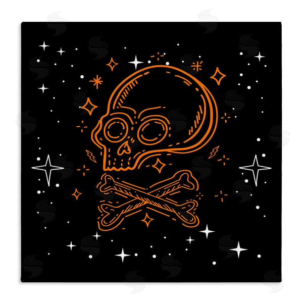 stupell industries Stupell Studio | Skull Crossbones Halloween Stars Wall Art