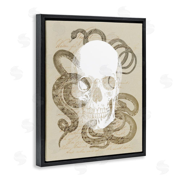 Stupell Industries Stupell Studio | Skull & Snake Vintage Script Wall Art