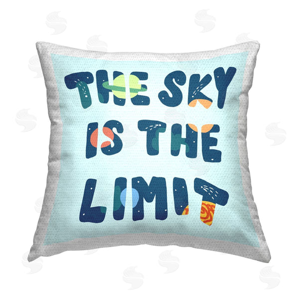Stupell Industries Stupell Studio | Sky Is Limit Outer Space Printed Throw Pillow