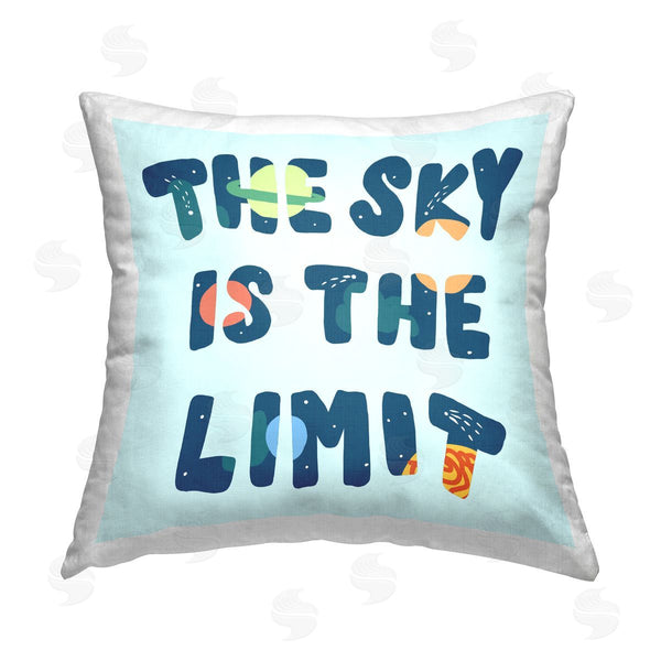 stupell industries Stupell Studio | Sky Is Limit Outer Space Printed Throw Pillow