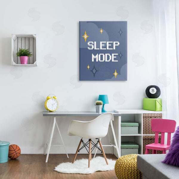 Stupell Industries Stupell Studio | Sleep Mode Pixel Stars Wall Art