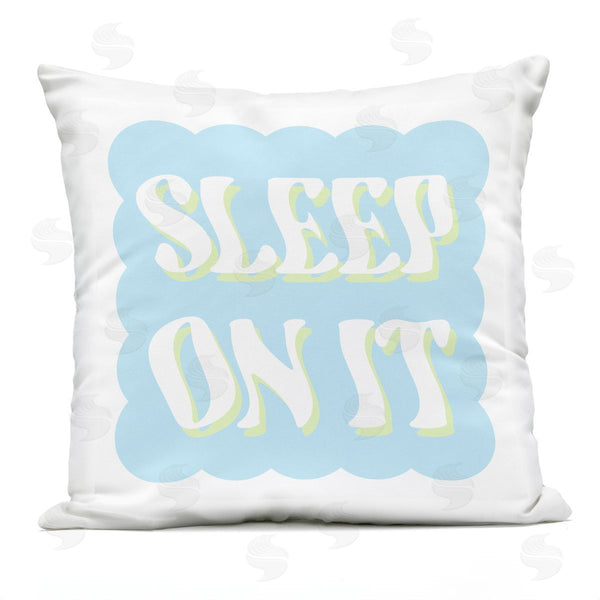 Stupell Industries Stupell Studio | Sleep On It Wavy Retro Phrase Cloud Text Printed Throw Pillow