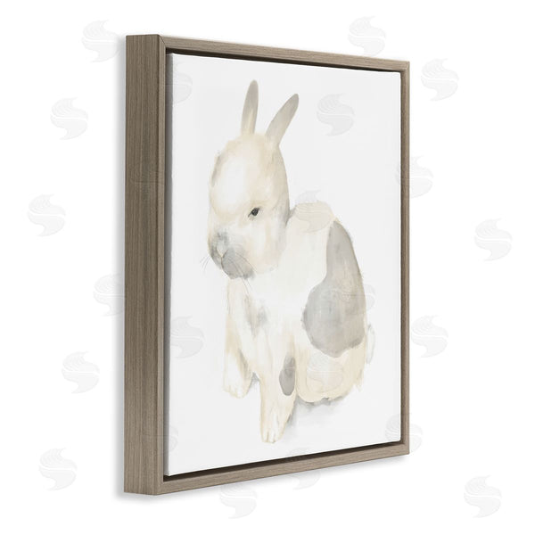 Stupell Industries Stupell Studio | Sleepy Bunny Illustration Nursery Style Animal Wall Art