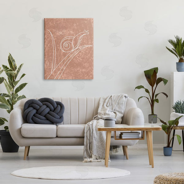 Stupell Industries Stupell Studio | Snail On Leaf Doodle Wall Art