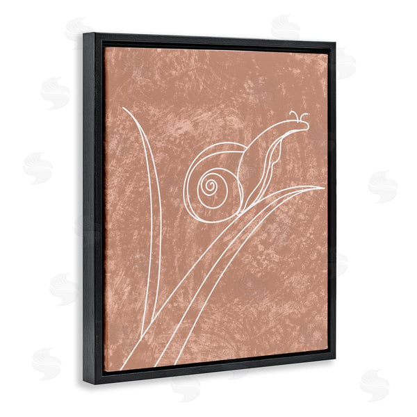 Stupell Industries Stupell Studio | Snail On Leaf Doodle Wall Art
