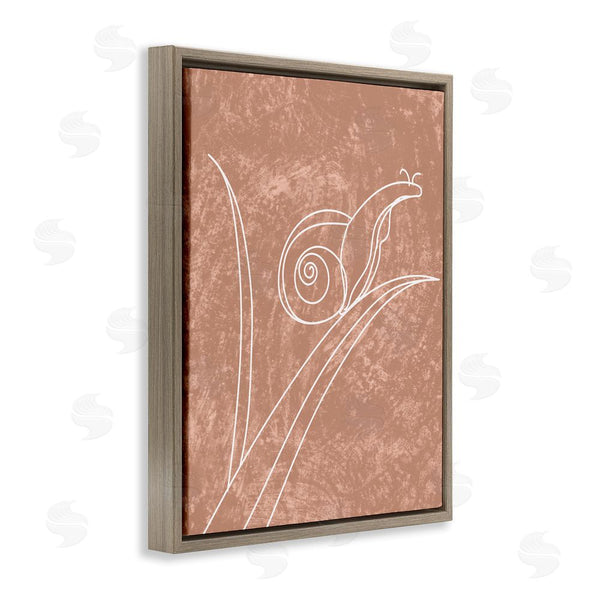 Stupell Industries Stupell Studio | Snail On Leaf Doodle Wall Art