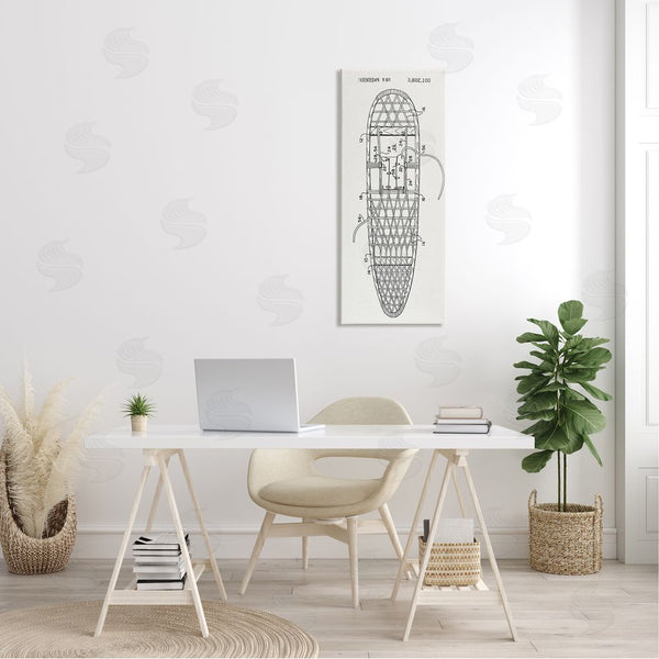 Stupell Industries Stupell Studio | Snowshoe Winter Patent Blueprint Wall Art