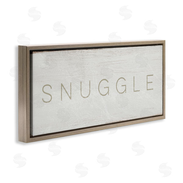 Stupell Industries Stupell Studio | Snuggle Text Minimal Distressed Paint