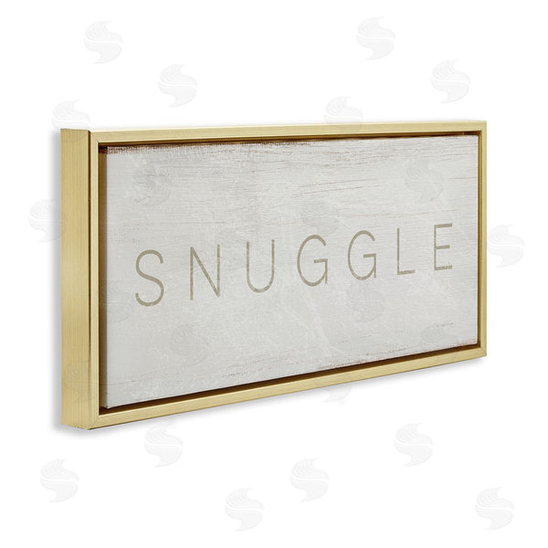 Stupell Industries Stupell Studio | Snuggle Text Minimal Distressed Paint