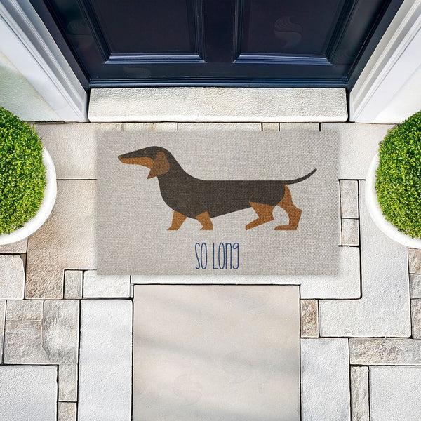 Stupell Industries Stupell Studio | So Long Dog Goodbye Faux Sisal Door Mat