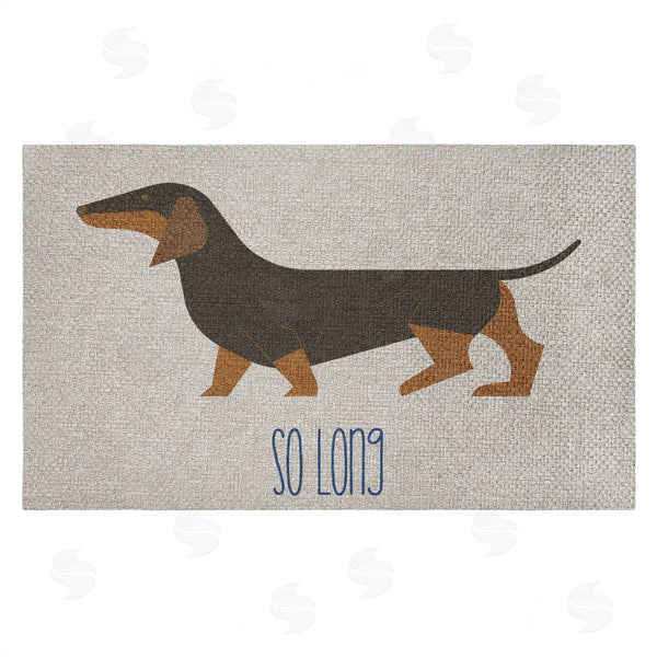 stupell industries Stupell Studio | So Long Dog Goodbye Faux Sisal Door Mat