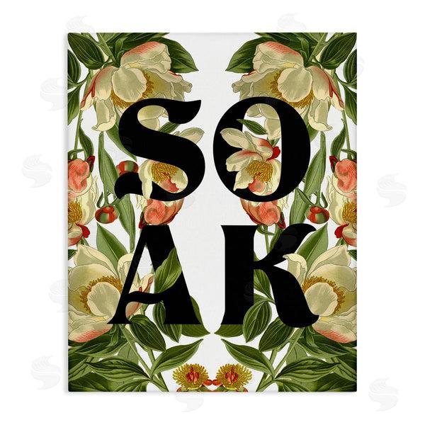 stupell industries Stupell Studio | Soak Bathroom Floral Sign Wall Art