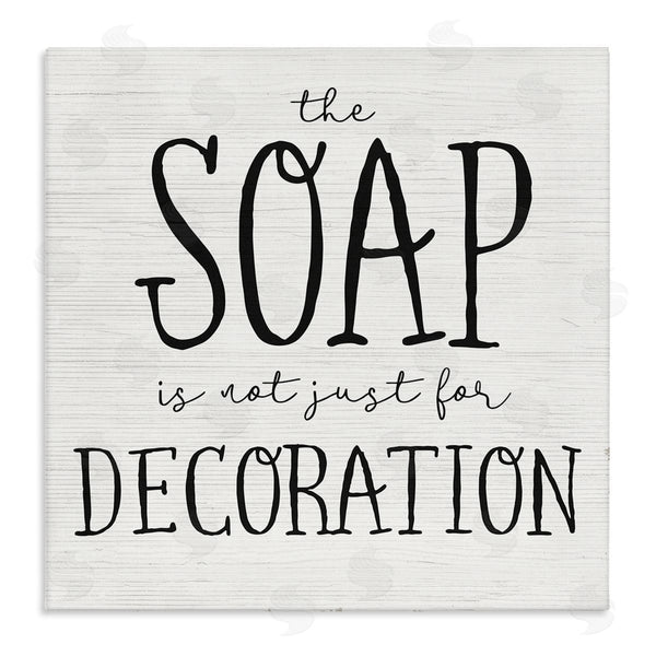 stupell industries Stupell Studio | Soap's Not Decoration Phrase Sassy Bathroom Quote Wall Art
