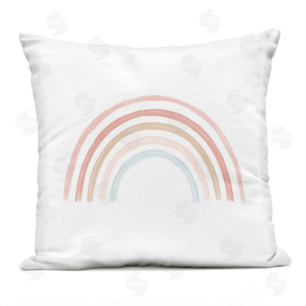 Stupell Industries Stupell Studio | Soft Pastel Rainbow Stripes Minimal Nature Printed Throw Pillow