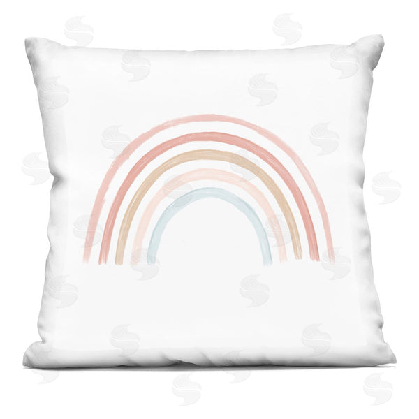 stupell industries Stupell Studio | Soft Pastel Rainbow Stripes Minimal Nature Printed Throw Pillow