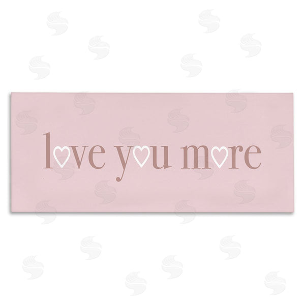 stupell industries Stupell Studio | Soft Pink Love You More Phrase Wall Art
