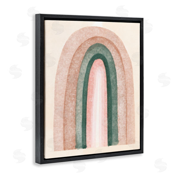Stupell Industries Stupell Studio | Soft Pink Neutral Rainbow Distressed Sky Arches Wall Art