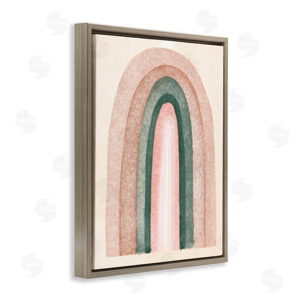 Stupell Industries Stupell Studio | Soft Pink Neutral Rainbow Distressed Sky Arches Wall Art