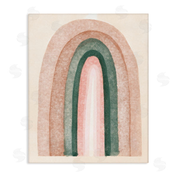 stupell industries Stupell Studio | Soft Pink Neutral Rainbow Distressed Sky Arches Wall Art