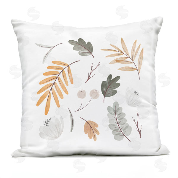 Stupell Industries Stupell Studio | Soft Varied Botanical Plants Minimal Muted Tones Printed Throw Pillow