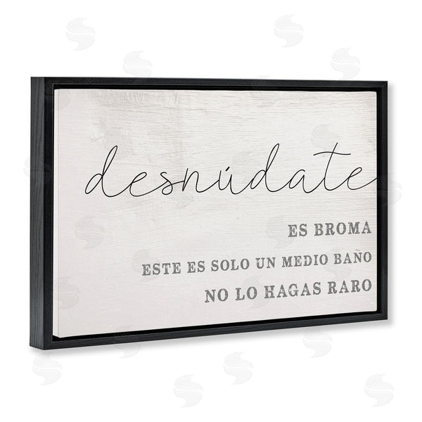 Stupell Industries Stupell Studio | Solo Un Medio Baño Wall Art