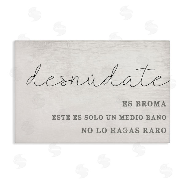 stupell industries Stupell Studio | Solo un Medio Baño Wall Art