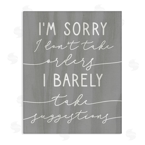 stupell industries Stupell Studio | Sorry I Don't Take Orders Phrase Funny Sassy Wall Art